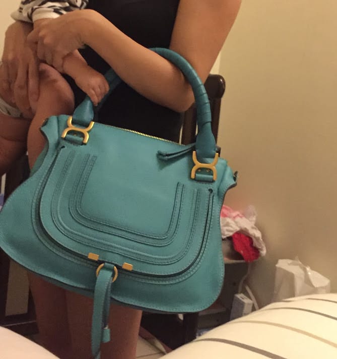 [開箱]一見鍾情。Chloé Marcie washed blue～Reebonz