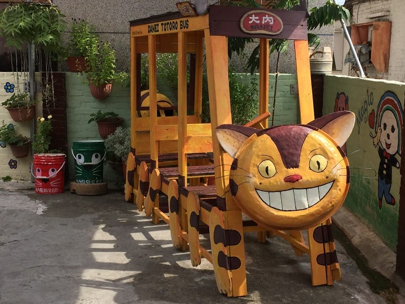 [台南]帶著孩子去找龍貓～part2＠大內龍貓公車站