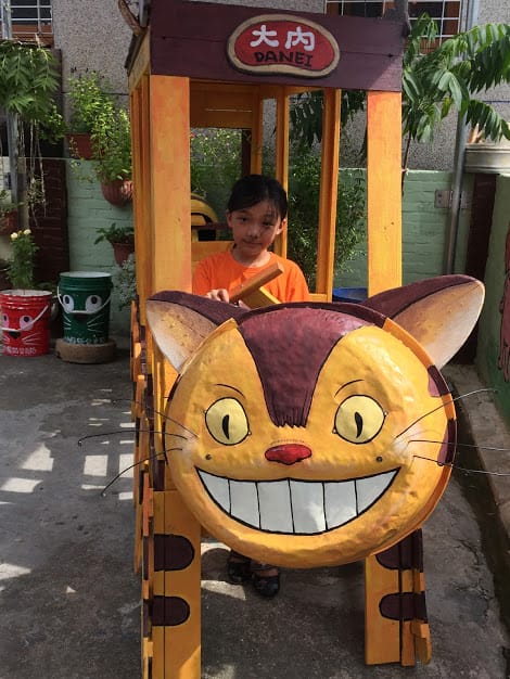 [台南]帶著孩子去找龍貓～part2＠大內龍貓公車站